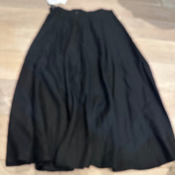 CW CLIFFORD & WILLS WOMENS BLACK LINEN MAXI SKIRT NEW 12 - Picture 8 of 9